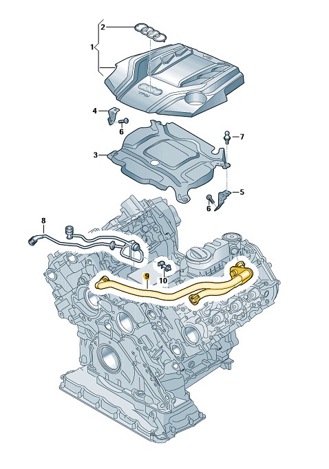 Podgląd obrazka: Przewod odpowietrzajacy (nr katalogowy: 06M103210ED)