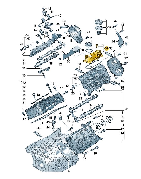 Podgląd obrazka: Oddzielacz oleju (nr katalogowy: 06M103515H)