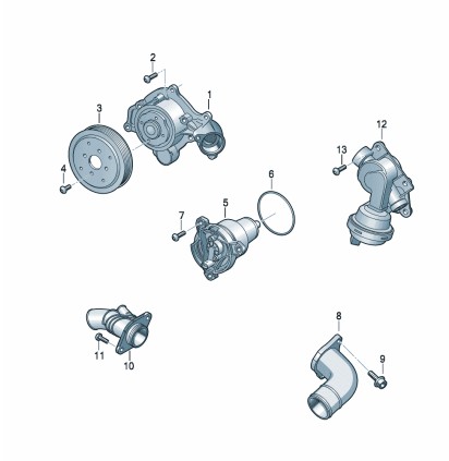 Podgląd obrazka: Zawor termopneumatyczny (nr katalogowy: 06M121678H)