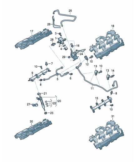 Podgląd obrazka: Przewod paliwowy (nr katalogowy: 06M133986AC)