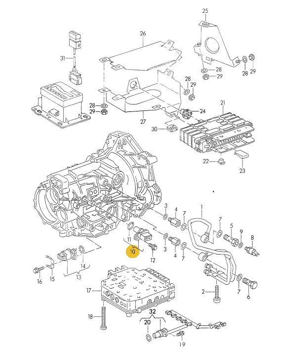 Podgląd obrazka: Czujnik prędkosci jazdy (nr katalogowy: 095927321C)