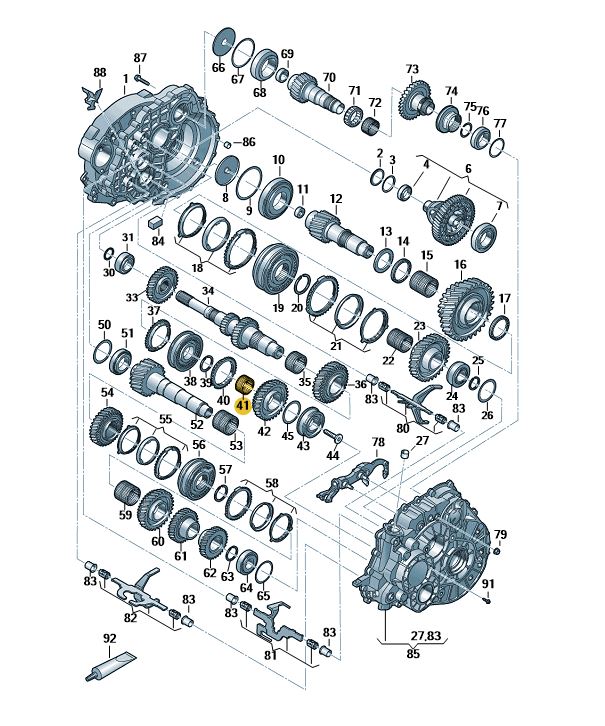 Podgląd obrazka: Łożysko igiełk.z pierśc.wewn. (nr katalogowy: 0A5311132B)