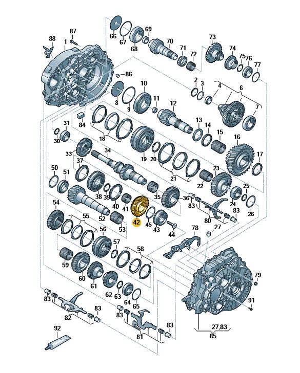 Podgląd obrazka: kolo zębate załączane (nr katalogowy: 0A5311349AM)