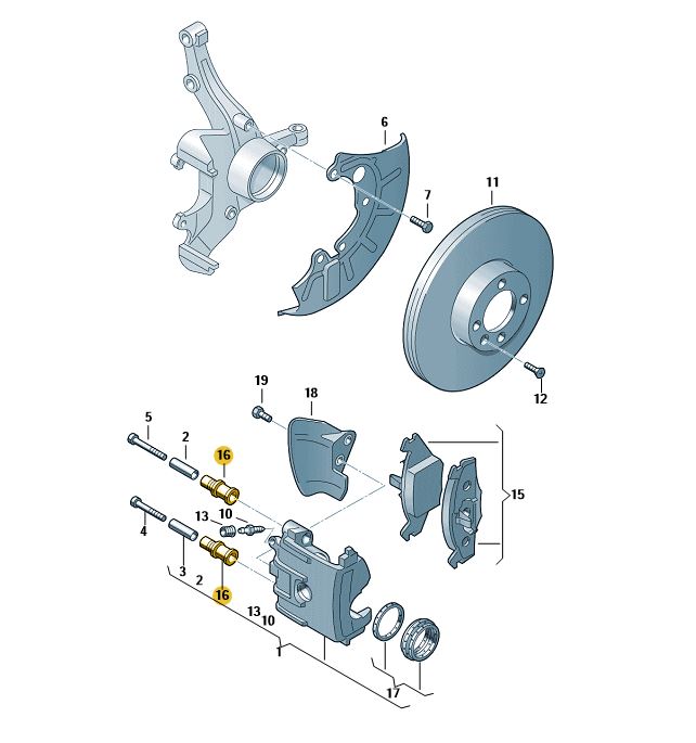 Podgląd obrazka: Komplet tulejek prowadzacych (nr katalogowy: 171698447B)