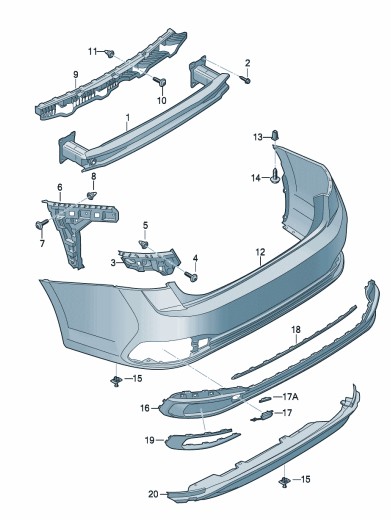 Podgląd obrazka: Element prowadzący (nr katalogowy: 17A807453A)