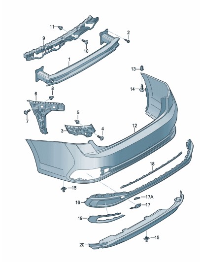 Podgląd obrazka: Element prowadzący (nr katalogowy: 17A807454A)