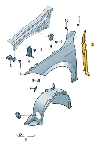 Podgląd obrazka: Element zamykajacy (nr katalogowy: 17A821112B)