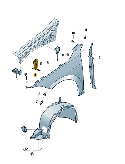 Podgląd obrazka: Podpora (nr katalogowy: 17A821136)