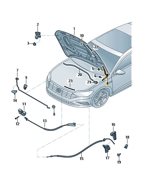 Podgląd obrazka: Zawias klapy (nr katalogowy: 17A823302)