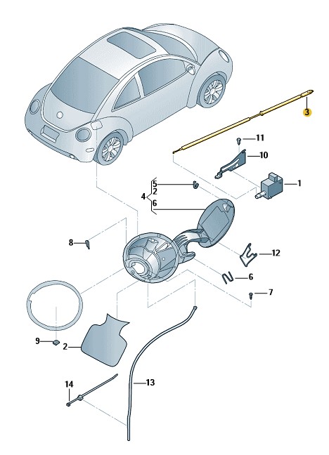 Podgląd obrazka: Łącznik (nr katalogowy: 1C0810899H)