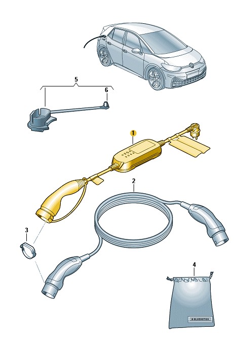 Podgląd obrazka: Przewód ład.do gniazdka elekt. (nr katalogowy: 1EA971675BH)