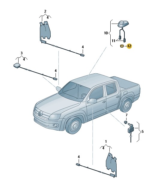 Podgląd obrazka: Nakrętka sześciokątna (nr katalogowy: 1J0035437)