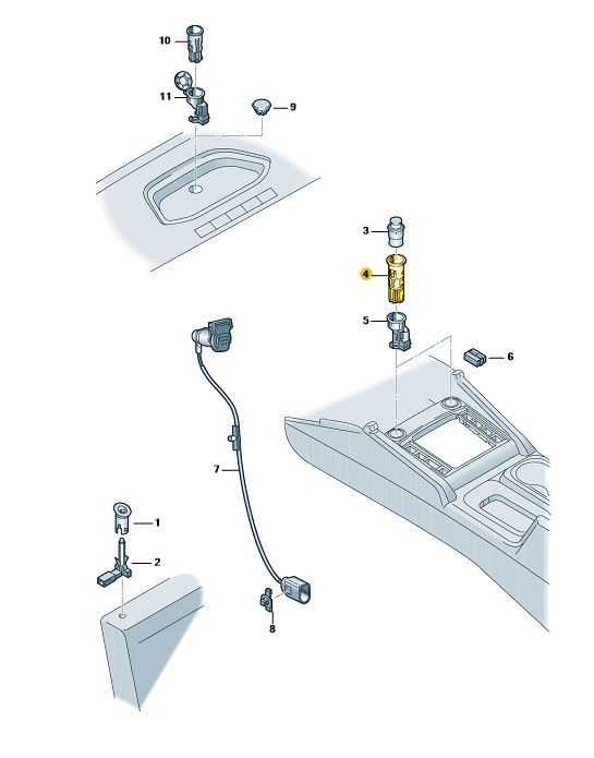 Podgląd obrazka: Wtyczka (nr katalogowy: 1J0919309)