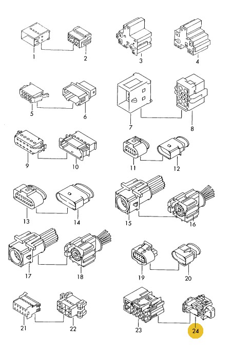 Podgląd obrazka: Oprawka wtyczki ze stykami płaskimi i za (nr katalogowy: 1T0972711A)