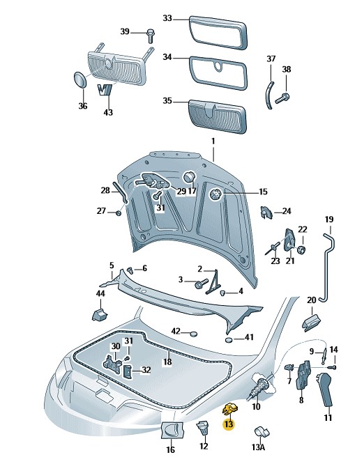 Podgląd obrazka: prowadnica linki z bolcem (nr katalogowy: 1U0018968)