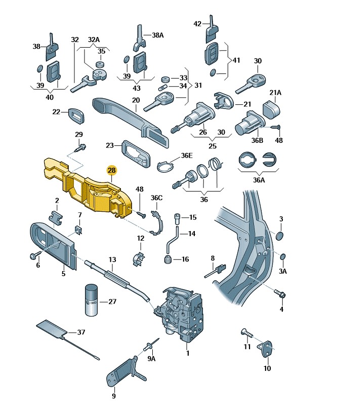 Podgląd obrazka: PROWADNIK (nr katalogowy: 1U0837885B)