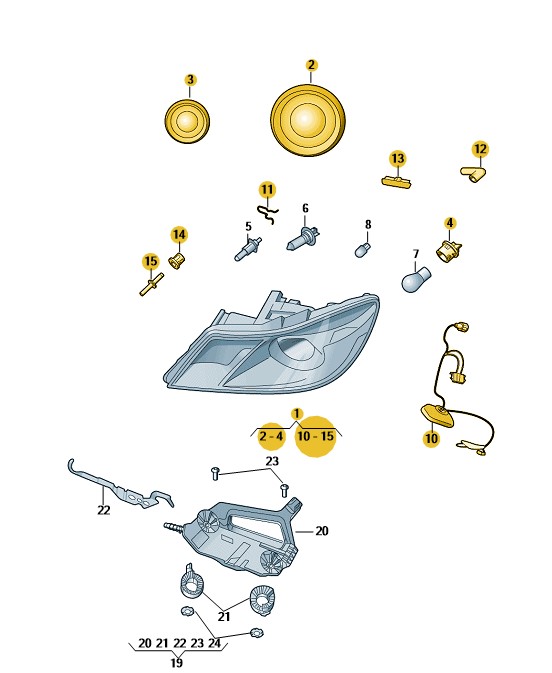 Podgląd obrazka: Reflektor halogenowy (nr katalogowy: 1Z1941018S)