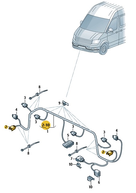 Podgląd obrazka: Oprawka wtyczki ze styk.płask. (nr katalogowy: 3D0941165A)