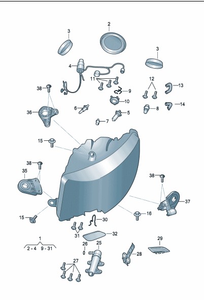Podgląd obrazka: prowadnik (nr katalogowy: 3T0998225)