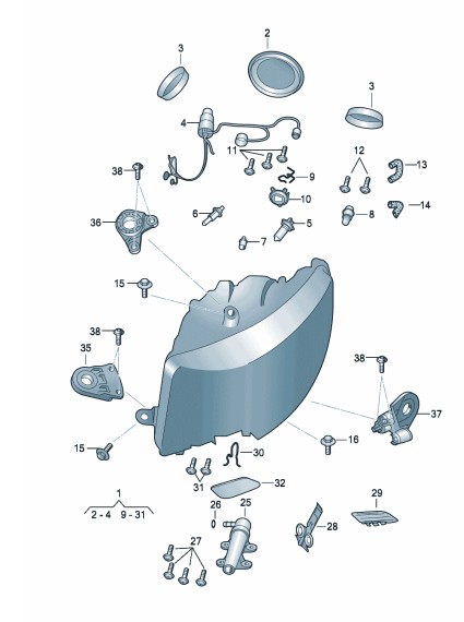 Podgląd obrazka: prowadnik (nr katalogowy: 3T0998226)
