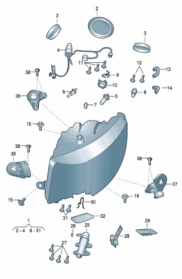 Podgląd obrazka: element mocujący (nr katalogowy: 3T0998226B)