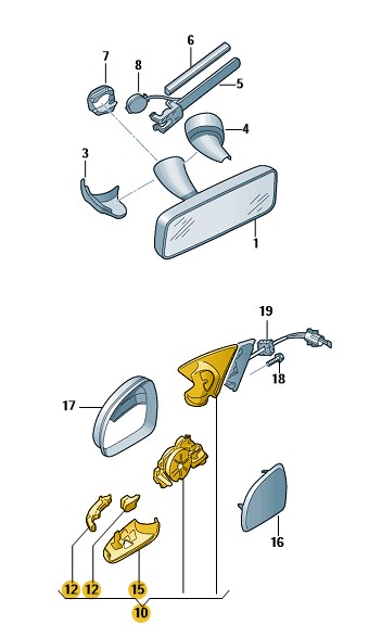 Podgląd obrazka: Obudowa lusterka wstecznego (nr katalogowy: 3T1857508CC)