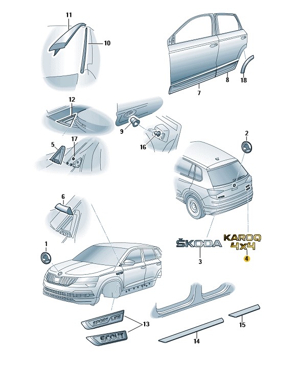 Podgląd obrazka: Napis 4x4 (nr katalogowy: 3V0853687C2ZZ)