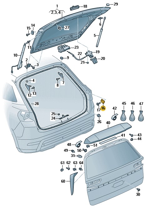Podgląd obrazka: Zaczep klinowy (nr katalogowy: 5E5827240)