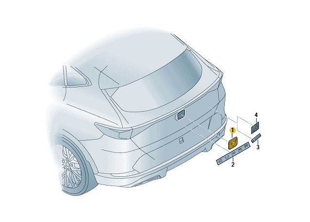 Podgląd obrazka: Emblemat CUPRA, miedź (nr katalogowy: 5FF853630ARZH)