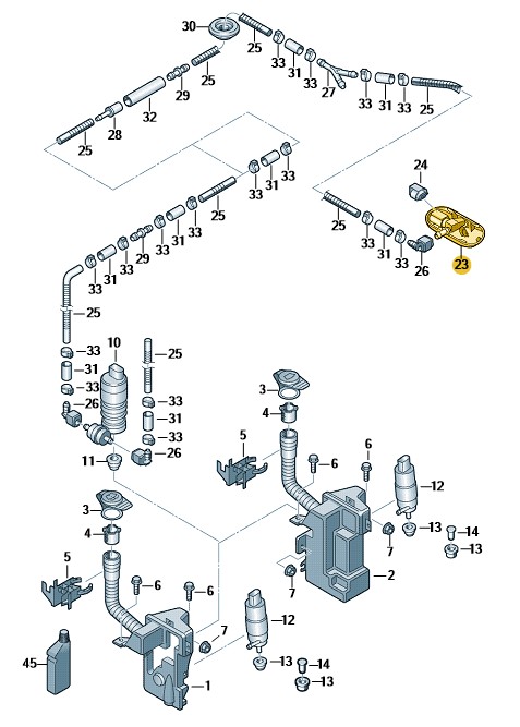 Podgląd obrazka: Dysza spryskiwacza czerń satynowa (nr katalogowy: 5M0955985C9B9)