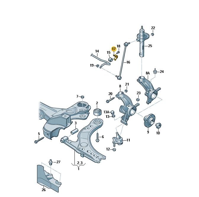 Podgląd obrazka: Opaska (nr katalogowy: 6Q0411333B)