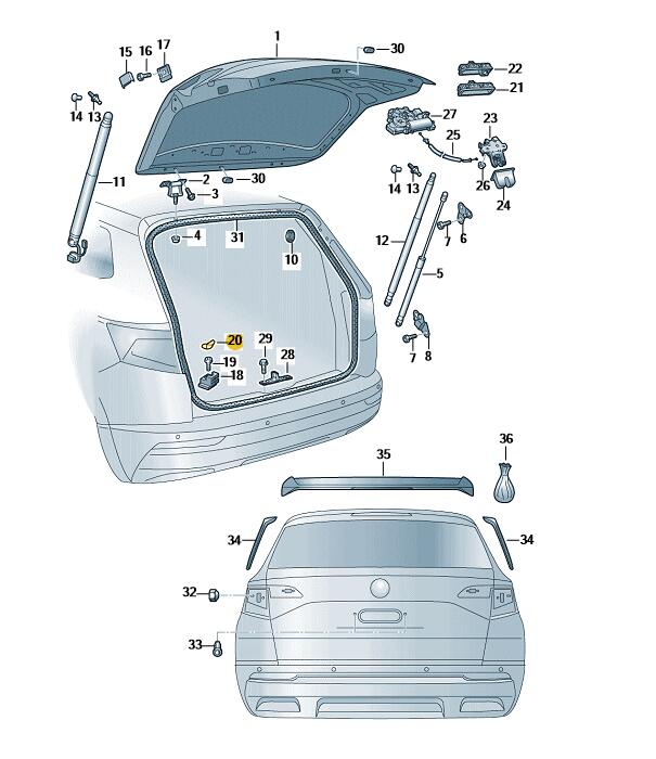 Podgląd obrazka: nakładka (nr katalogowy: 6Y0827339A)