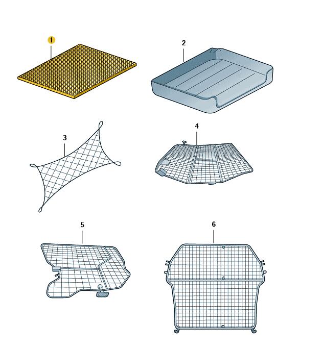 Podgląd obrazka: MATA BAGAŻNIKA T5/T6 (nr katalogowy: 7H0061160)