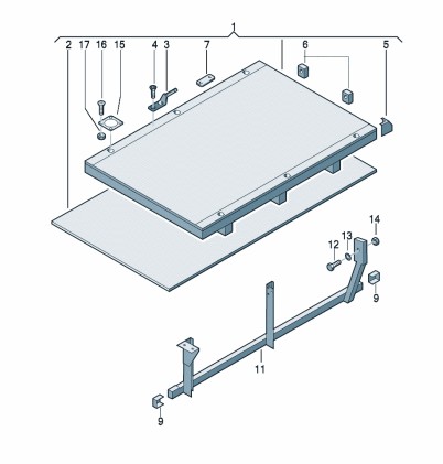 Podgląd obrazka: Łoże zawiasu (nr katalogowy: 7J0829363A)