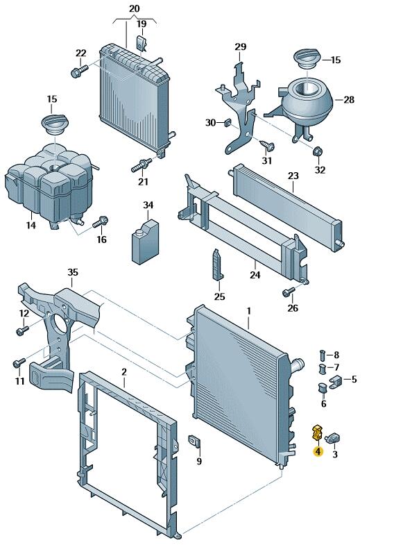 Podgląd obrazka: Wkładka gumowa (nr katalogowy: 7P0121275)