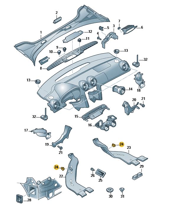 Podgląd obrazka: Nakrętka zac. (nr katalogowy: 8E0819851)
