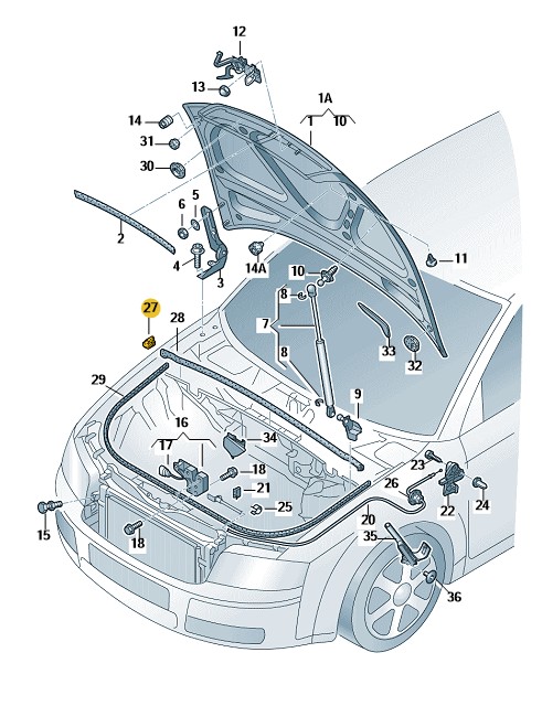 Podgląd obrazka: Uszczelka (nr katalogowy: 8E0823721)
