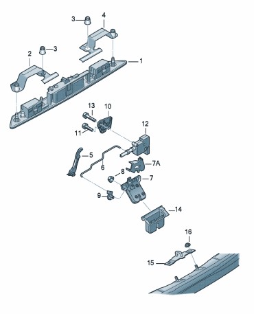 Podgląd obrazka: Element mocujący (nr katalogowy: 8E0827657F)