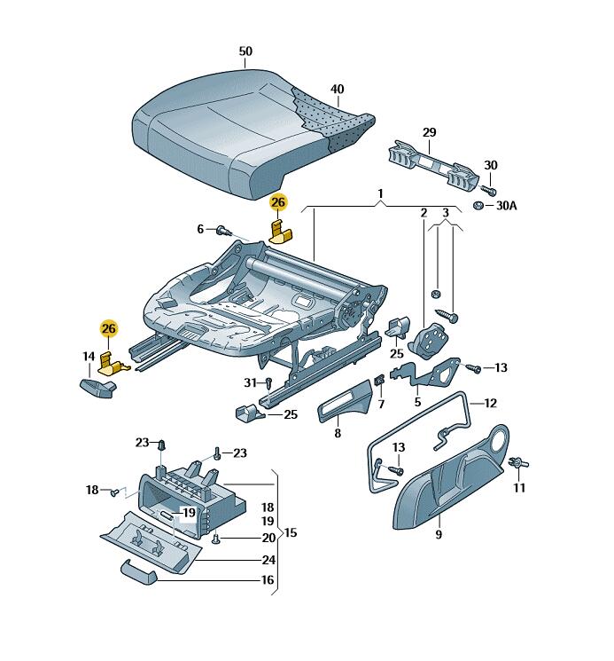Podgląd obrazka: Pokrywa prowadnicy czerń satynowa (nr katalogowy: 8E0881348E9B9)