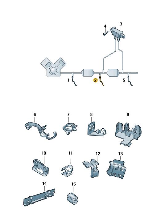 Podgląd obrazka: Sonda-lambda (nr katalogowy: 8S0906262B)