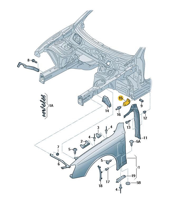Podgląd obrazka: Nakladka (nr katalogowy: 8T0821654A)
