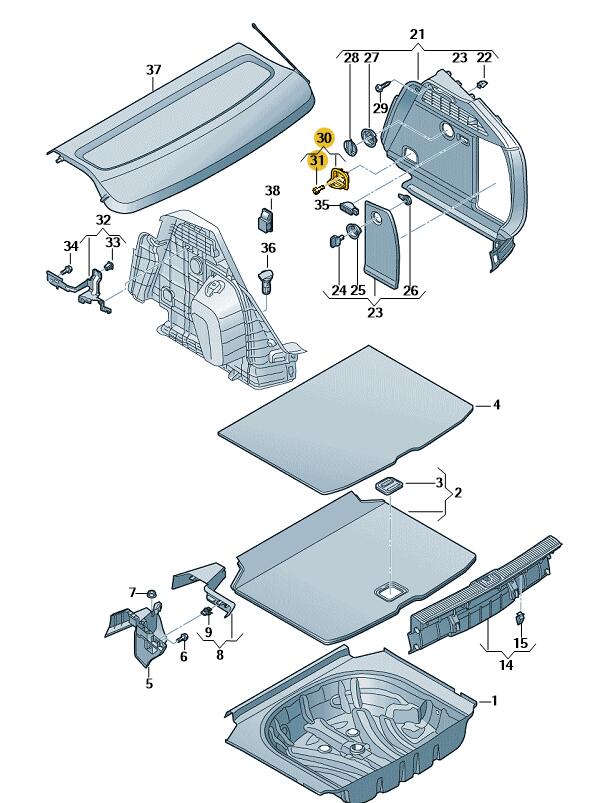 Podgląd obrazka: Uchwyt mocujący soul (czerń) (nr katalogowy: 8V0863503C4PK)