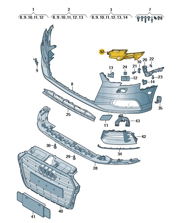 Podgląd obrazka: Prowadnica (nr katalogowy: 8V5807377B)
