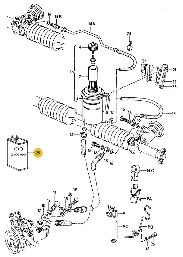 Podgląd obrazka: Olej układu hydrauliczn. i wspomagan. 1l (nr katalogowy: G004000M2)