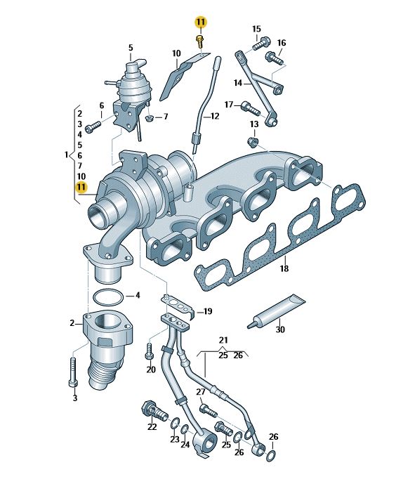 Podgląd obrazka: Śruba sześciokątna kołnierzowa (nr katalogowy: N10688402)