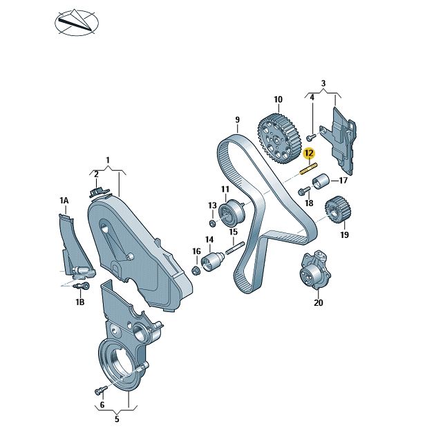 Podgląd obrazka: Śruba dwustronna (nr katalogowy: N10762501)