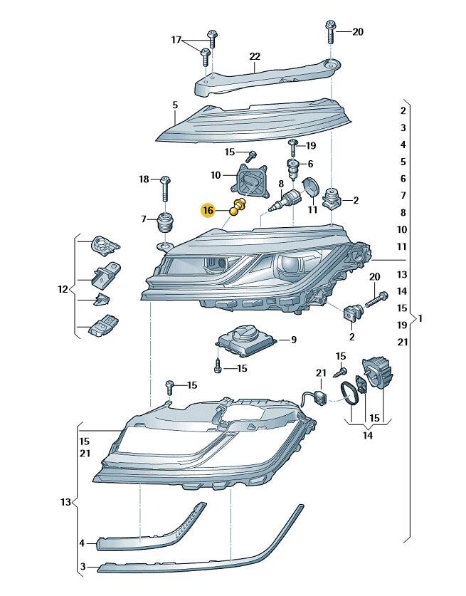 Podgląd obrazka: Oprawa żarówki z żarówką, żółte szkło (nr katalogowy: N10776302)
