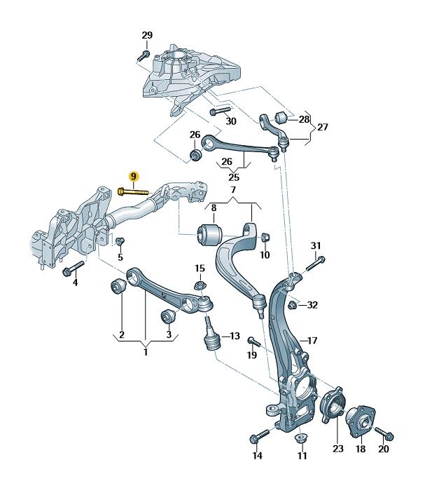 Podgląd obrazka: Śruba z łbem sześciokątnym (kombi) (nr katalogowy: N10817601)