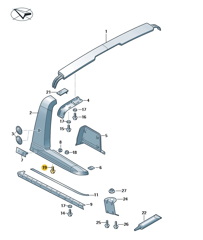 Podgląd obrazka: śruba z łbem soczewkowym torx (nr katalogowy: N91042302)