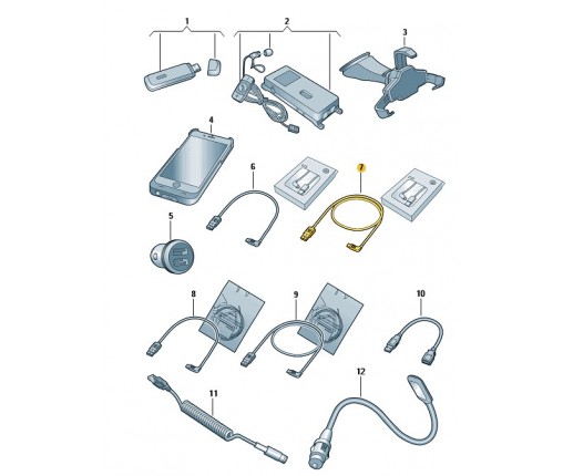 KABEL PREM 70cm USB-A->Apple Light.karto (nr katalogowy: 000051446BN)